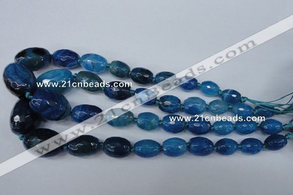 CAG5407 10*14mm – 20*30mm faceted drum dragon veins agate beads