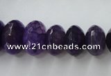 CAG5414 8*12mm – 13*22mm faceted rondelle dragon veins agate beads