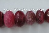 CAG5415 8*12mm – 13*22mm faceted rondelle dragon veins agate beads