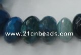 CAG5416 8*12mm – 13*22mm faceted rondelle dragon veins agate beads