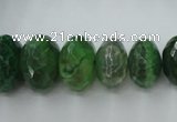 CAG5417 8*12mm – 13*22mm faceted rondelle dragon veins agate beads