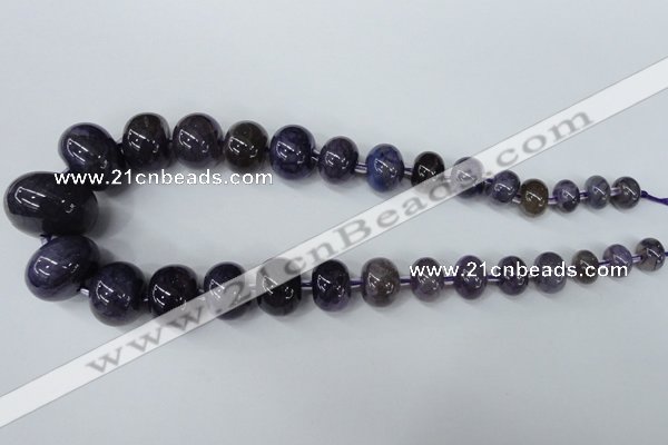 CAG5424 8*12mm – 20*30mm rondelle dragon veins agate beads