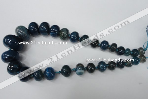 CAG5425 8*12mm – 20*30mm rondelle dragon veins agate beads