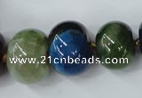 CAG5428 8*12mm – 20*30mm rondelle dragon veins agate beads