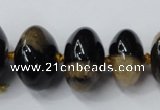 CAG5433 7*11mm – 15*22mm rondelle agate druzy geode agate beads