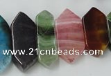 CAG5450 15.5 inches 10*20mm - 12*48mm freeform agate gemstone beads