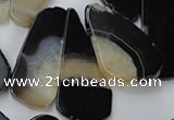 CAG5469 15.5 inches 25*35mm - 30*60mm freeform agate gemstone beads