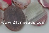 CAG5470 15.5 inches 22*25mm - 35*40mm freeform agate gemstone beads