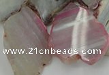 CAG5471 15.5 inches 16*22mm - 40*45mm freeform agate gemstone beads