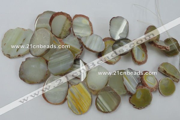 CAG5474 15.5 inches 16*22mm - 25*38mm freeform agate gemstone beads