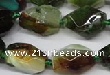 CAG5505 15.5 inches 15*20mm – 20*25mm faceted nuggets agate beads