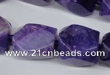 CAG5510 15.5 inches 16*17*22mm faceted nuggets agate beads