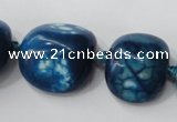 CAG5525 15.5 inches 20*22mm - 20*24mm nuggets agate gemstone beads