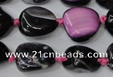 CAG5527 15.5 inches 14*18mm - 22*32mm nuggets agate gemstone beads