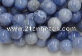 CAG553 16 inches 10mm round blue agate gemstone beads wholesale