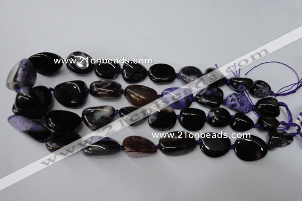 CAG5530 15.5 inches 14*18mm - 22*32mm nuggets agate gemstone beads