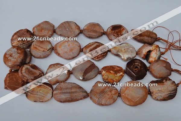 CAG5533 15.5 inches 20*25mm - 25*35mm freeform agate gemstone beads