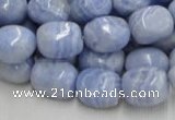 CAG556 16 inches 13*18mm freeform blue agate beads wholesale