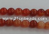 CAG5560 15.5 inches 4mm round natural fire agate beads wholesale