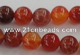 CAG5562 15.5 inches 8mm round natural fire agate beads wholesale