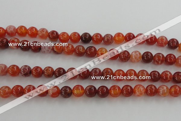 CAG5562 15.5 inches 8mm round natural fire agate beads wholesale