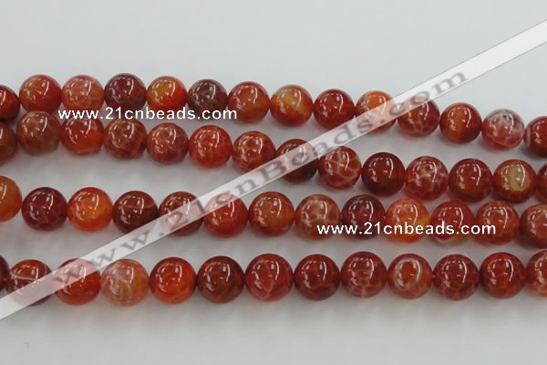 CAG5564 15.5 inches 12mm round natural fire agate beads wholesale