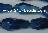 CAG5571 15 inches 15*20mm - 15*32mm faceted nuggets agate beads