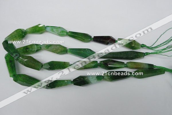 CAG5573 15 inches 15*25mm - 15*45mm faceted nuggets agate beads