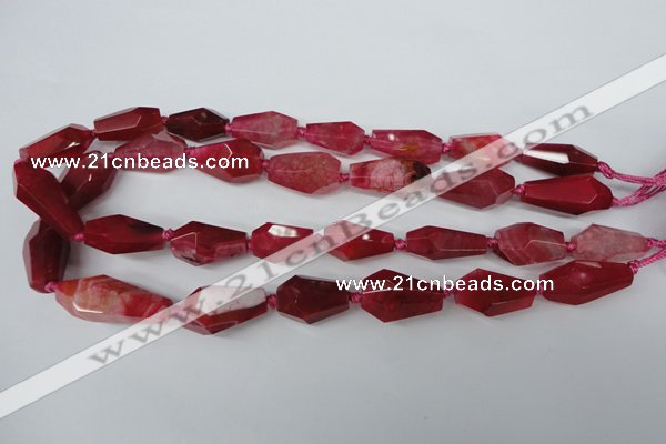 CAG5574 15 inches 13*18mm - 15*28mm faceted nuggets agate beads