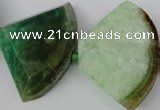 CAG5588 15 inches 30*40mm faceted triangle dragon veins agate beads