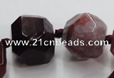 CAG5594 15 inches 10*12mm - 25*27mm faceted nuggets agate beads