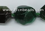 CAG5609 15 inches 22*25mm faceted nuggets agate gemstone beads