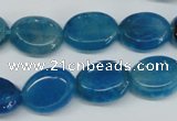 CAG5621 15 inches 13*16mm oval dragon veins agate beads wholesale