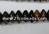 CAG5641 15 inches 7*14mm rondelle agate gemstone beads wholesale