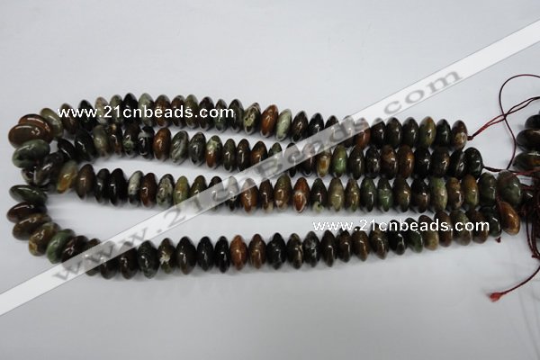 CAG5641 15 inches 7*14mm rondelle agate gemstone beads wholesale