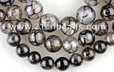 CAG57 5pcs 10&12&14mm round dragon veins agate beads