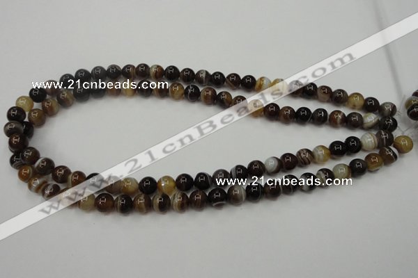 CAG5901 15 inches 8mm round Madagascar agate gemstone beads