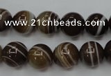 CAG5903 15 inches 12mm round Madagascar agate gemstone beads