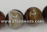 CAG5907 15 inches 20mm round Madagascar agate gemstone beads