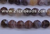 CAG5960 15.5 inches 6mm faceted round botswana agate beads wholesale