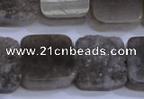 CAG5987 15.5 inches 20*20mm square grey agate gemstone beads