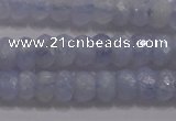 CAG5993 15.5 inches 4*6mm faceted rondelle blue lace agate beads