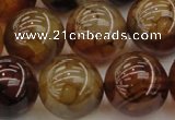 CAG6050 15.5 inches 18mm round dragon veins agate beads