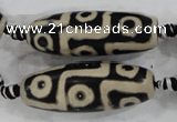 CAG6216 15 inches 15*40mm rice tibetan agate gemstone beads