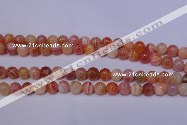 CAG6342 15 inches 8mm round red botswana agate beads wholesale