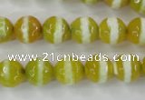 CAG6354 15 inches 8mm faceted round tibetan agate gemstone beads