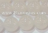 CAG6506 15.5 inches 16mm round Brazilian white agate beads