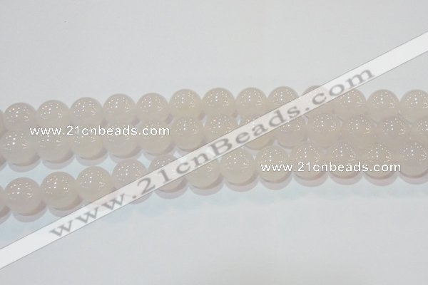 CAG6506 15.5 inches 16mm round Brazilian white agate beads