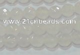 CAG6512 15.5 inches 8mm faceted round Brazilian white agate beads