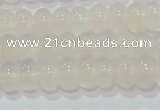 CAG6520 15.5 inches 4*6mm rondelle Brazilian white agate beads